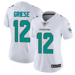 Nike Dolphins #12 Bob Griese White Womens Stitched NFL Vapor Untouchable Limited Jersey