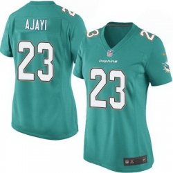 Nike Dolphins #23 Jay Ajayi Aqua Green Team Color Womens Stitched NFL Elite Jersey