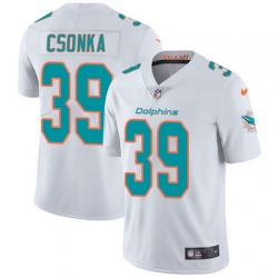 Nike Dolphins #39 Larry Csonka White Youth Stitched NFL Vapor Untouchable Limited Jersey