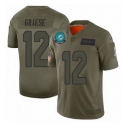 Youth Miami Dolphins 12 Bob Griese Limited Camo 2019 Salute to Service Football Jersey