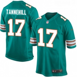 Youth Nike Miami Dolphins 17 Ryan Tannehill Game Aqua Green Alternate NFL Jersey