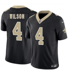 Men New Orleans Saints 4 Zach Wilson Black 2026 F U S E Vapor Limited Stitched Football Jersey Men New Orleans Saints 4 Zach Wilson Black 2026 F U S E Vapor Limited Stitched Football Jersey