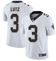 Nike Saints 3 Wil Lutz White Vapor Untouchable Limited Jesey