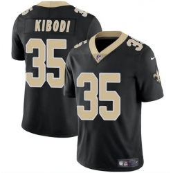 Youth New Orleans Saints 35 Jacob Kibodi Black Vapor Limited Stitched Football Jersey