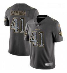 Youth Nike New Orleans Saints 41 Alvin Kamara Gray Static Vapor Untouchable Limited NFL Jersey