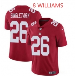 Men New York Giants 8 K. Williams Red Vapor Untouchable Limited Stitched Jersey