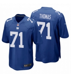 Men Nike Giant 71 Andrew Thomas Blue Royal Vapor Limited Jersey 2020 NFL Draft