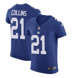 Mens Nike New York Giants 21 Landon Collins Elite Royal Blue Team Color NFL Jersey