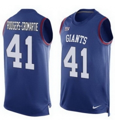 Nike Giants #41 Dominique Rodgers Cromartie Royal Blue Team Color Mens Stitched NFL Lim