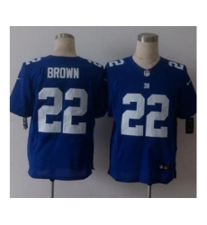 nike nfl jerseys new york giants 22 brown blue[Elite][brown]