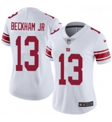 Womens Nike New York Giants 13 Odell Beckham Jr White Vapor Untouchable Limited Player NFL Jersey