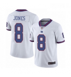 Youth New York Giants 8 Daniel Jones Limited White Rush Vapor Untouchable Football Jersey