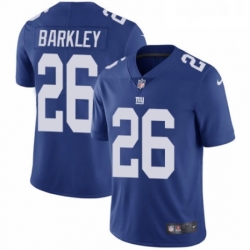 Youth Nike New York Giants 26 Saquon Barkley Royal Blue Team Color Vapor Untouchable Limited Player NFL Jersey