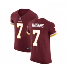 Mens Washington Redskins 7 Dwayne Haskins Burgundy Red Team Color Vapor Untouchable Elite Player Football Jersey