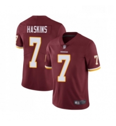 Mens Washington Redskins 7 Dwayne Haskins Burgundy Red Team Color Vapor Untouchable Limited Player Football Jersey