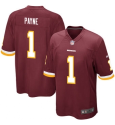 Men's Washington Redskins Da'Ron Payne Nike Burgundy 2018 NFL Draft First Round Pick Elite Jersey