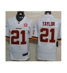 Nike NFL Washington Redskins #21 Fred Taylor white Jersey W 80TH Pa-tch(Limited)