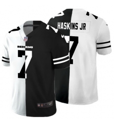 Washington Redskins 7 Dwayne Haskins Jr Men Black V White Peace Split Nike Vapor Untouchable Limited NFL Jersey