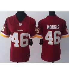 Women Nike Washington Redskins 46 Alfred Morris Red NFL Jerseys