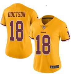 Womens Nike Washington Redskins 18 Josh Doctson Limited Gold Rush Vapor Untouchable NFL Jersey