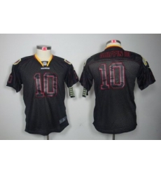 Youth Nike Washington Redskins #10 Robert Griffin III Black Color[Lights Out Elite Jerseys]