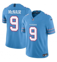 Men Tennessee Titans  9 Steve McNair Light Blue 2026 F U S E  Vapor Limited Stitched Football Jersey
