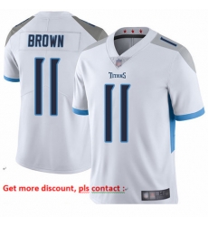 Titans 11 A J  Brown White Youth Stitched Football Vapor Untouchable Limited Jersey