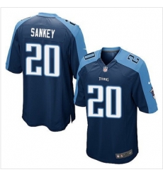 Youth NEW Titans #20 Bishop Sankey Navy Blue Alternate Stitched NFL Elite Jersey