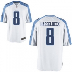 Youth Nike Tennessee Titans 8# Matt Hasselbeck White Jerseys