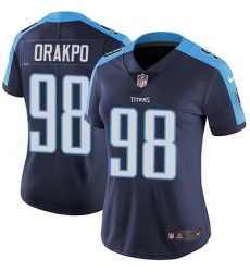 Nike Titans #98 Brian Orakpo Navy Blue Alternate Womens Stitched NFL Vapor Untouchable Limited Jersey