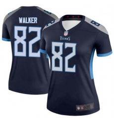 Women Tennessee Titans 82 Delanie Walker Legend Navy Limited Jersey