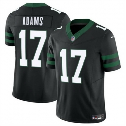 Men New York Jets 17 Davante Adams Black 2024 F U S E Vapor Untouchable Limited Stitched Jersey