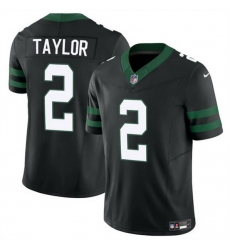 Men New York Jets 2 Tyrod Taylor Black 2024 F U S E  Vapor Untouchable Limited Stitched Jersey