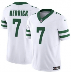 Men New York Jets 7 Haason Reddick White 2024 F U S E Vapor Limited Stitched Jersey