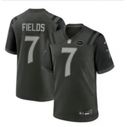 Men Nike Justin Fields #7 Green New York Jets Rivalries Collection Stitched Limited Jersey
