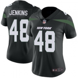 Jets 48 Jordan Jenkins Black Alternate Womens Stitched Football Vapor Untouchable Limited Jersey