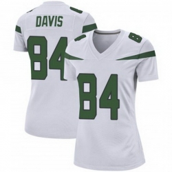 Women New York Jets Corey Davis #84 White Vapor Limited Stitched Football Jersey