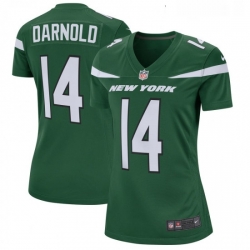 Womens New York Jets 14 Sam Darnold Nike Green Player Game Jersey