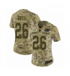 Womens New York Jets 26 Le Veon Bell Limited Camo 2018 Salute to Service Football Jersey