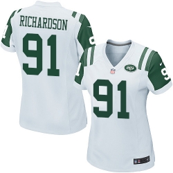 Women's Nike New York Jets #91 Sheldon Richardson Game White NFL Jersey