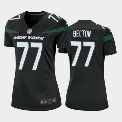 women mekhi becton new york jets black game jersey 