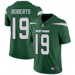 Jets 19 Andre Roberts Green Team Color Youth Stitched Football Vapor Untouchable Limited Jersey