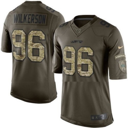 Nike Jets #96 Muhammad Wilkerson Green Youth Stitched NFL Limited Salute to Service Jersey