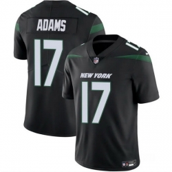 Youth New York Jets 17 Davante Adams Black 2024 Vapor Untouchable Limited Stitched Jersey