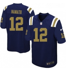 Youth Nike New York Jets 12 Joe Namath Limited Navy Blue Alternate NFL Jersey