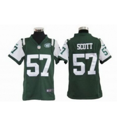 Youth Nike Youth New York Jets #57 Bart Scott Green jerseys