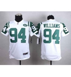 nike youth nfl jerseys new york jets 94 williams white[nike]