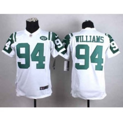 nike youth nfl jerseys new york jets 94 williams white[nike]