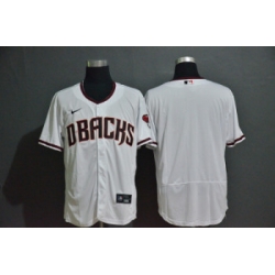 Diamondbacks Blank White Nike 2020 Flexbase Jersey II