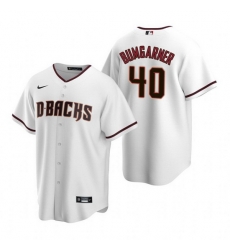 Men Arizona Diamondbacks 40 Madison Bumgarner White Cool Base Stitched Baseball Jersey